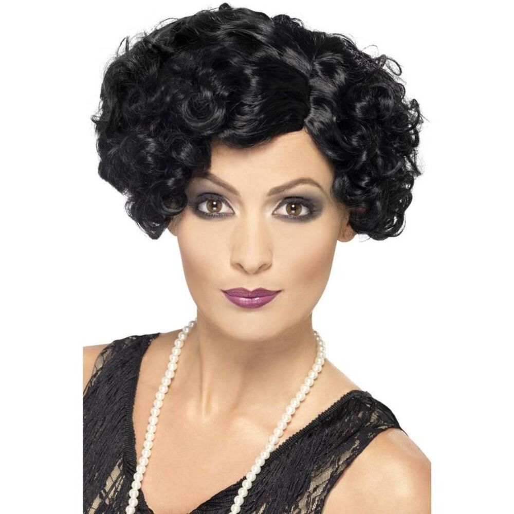Smiffys Womens/Ladies 20s Flirty Flapper Wig / Black